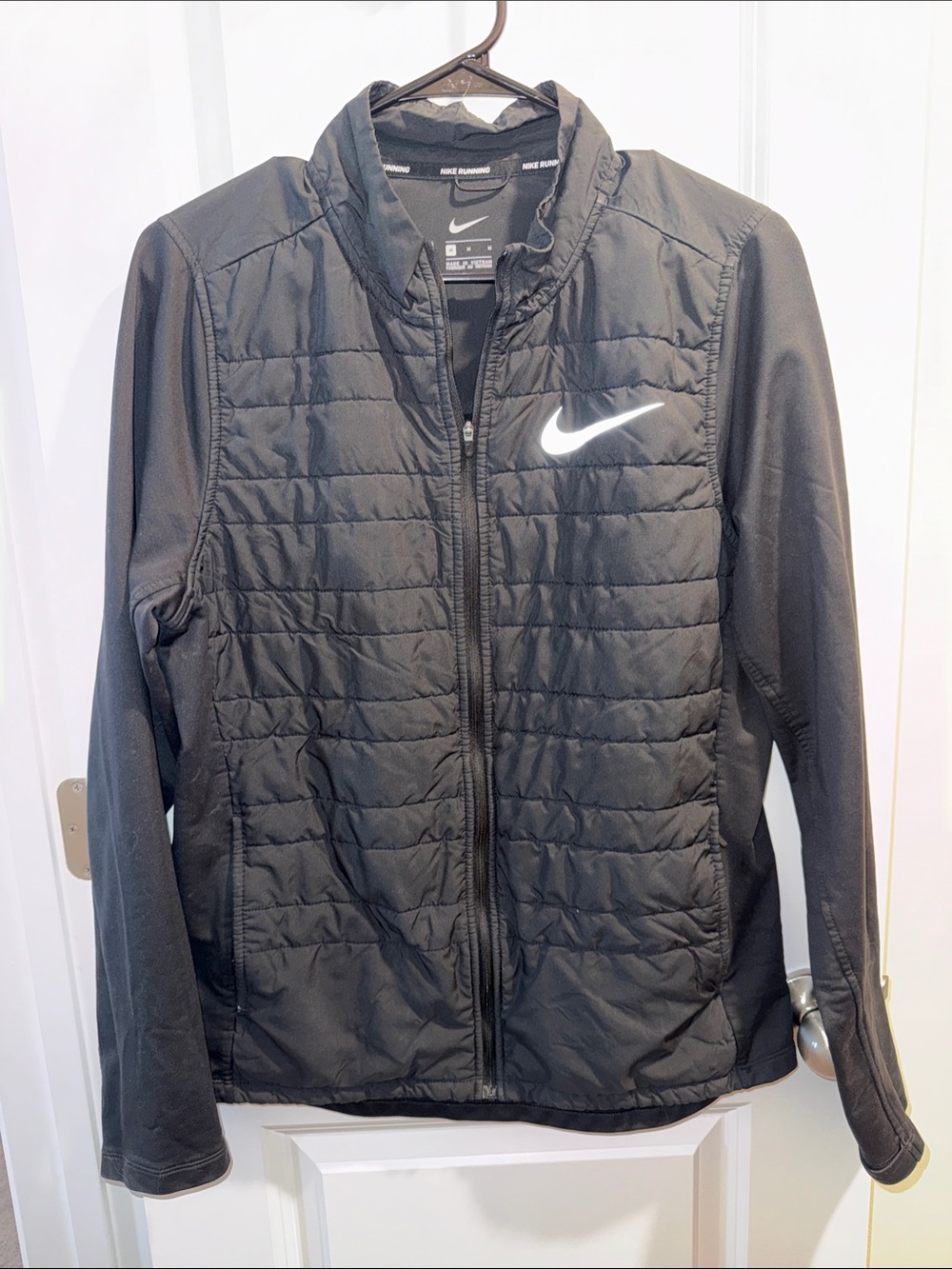 Nike Men’s Black Quilted Running Jacket